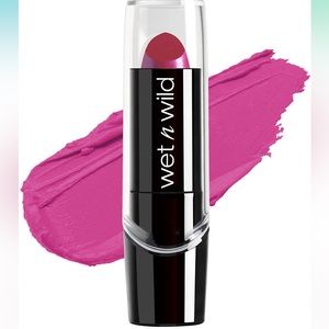 Wet’N’Wild Silk Finish Lipstick in Fuchsia with Blue Pearl